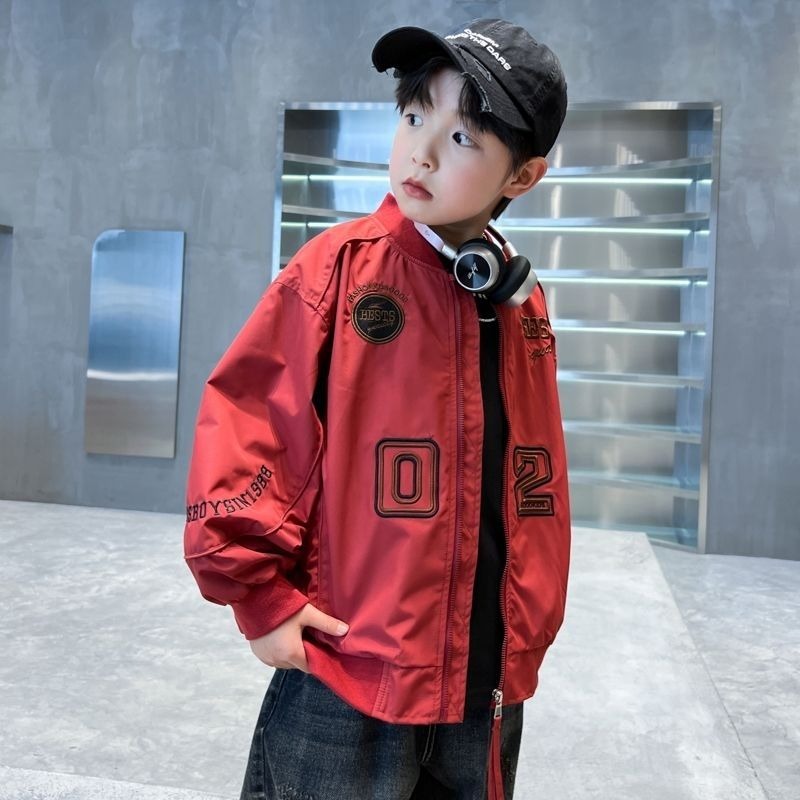 Embroidery Jacket - Kurtka baseballowa dla chłopców 2025, lekka