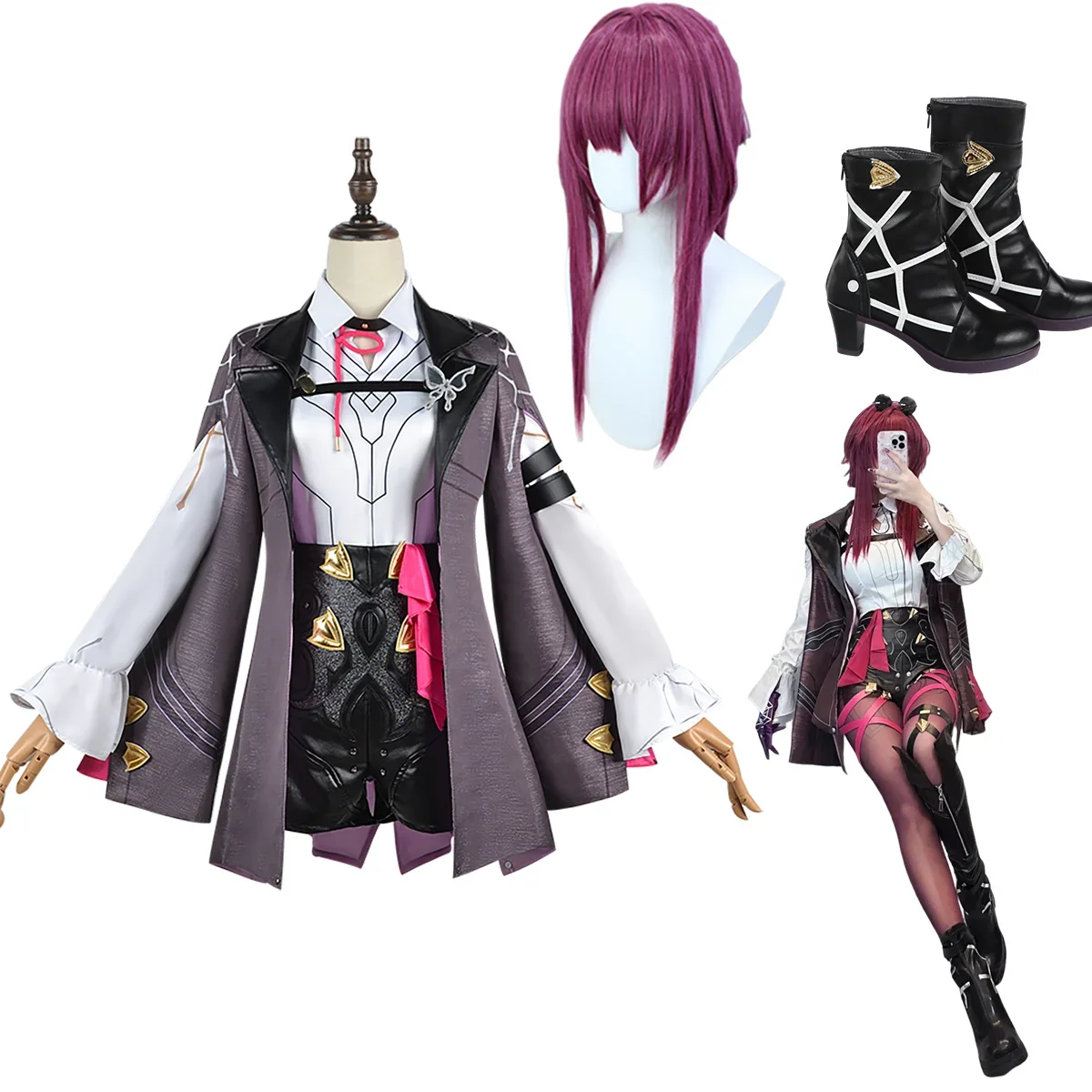 Embroidery Premium - Honkai Star Rail Kafka Cosplay gotycka