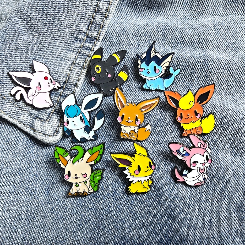 Embroidery Outfit - Gorący zestaw 9 przypinek anime elfów,