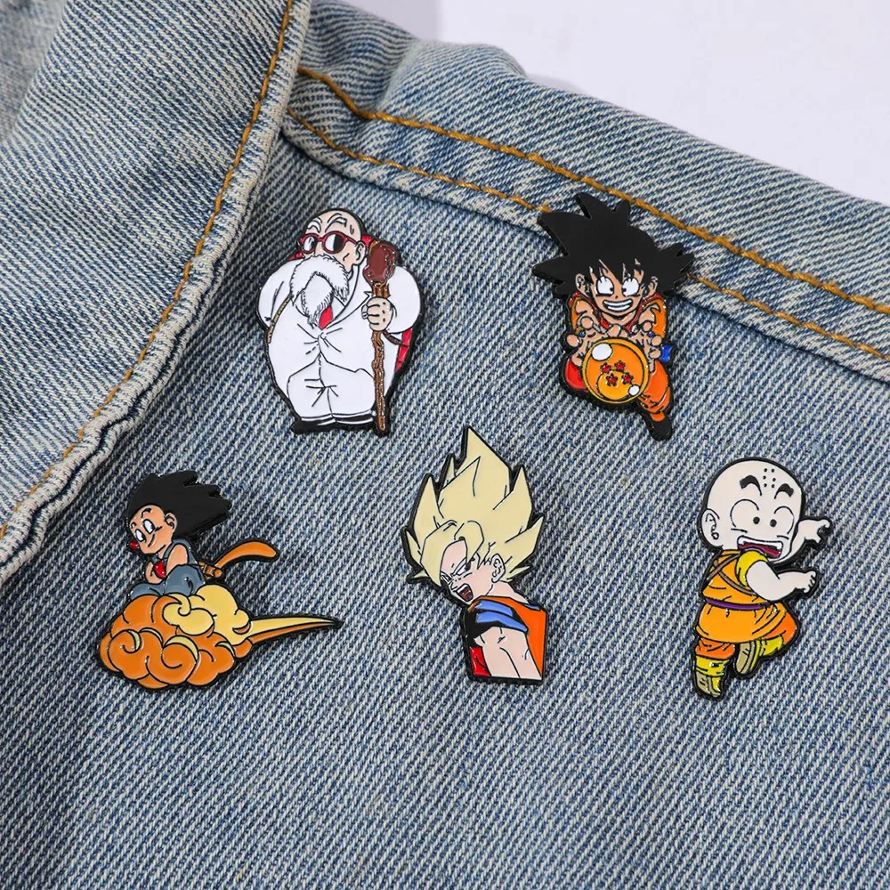 Embroidery Outfit - 5 szt. Klasycznych, popularnych broszek anime
