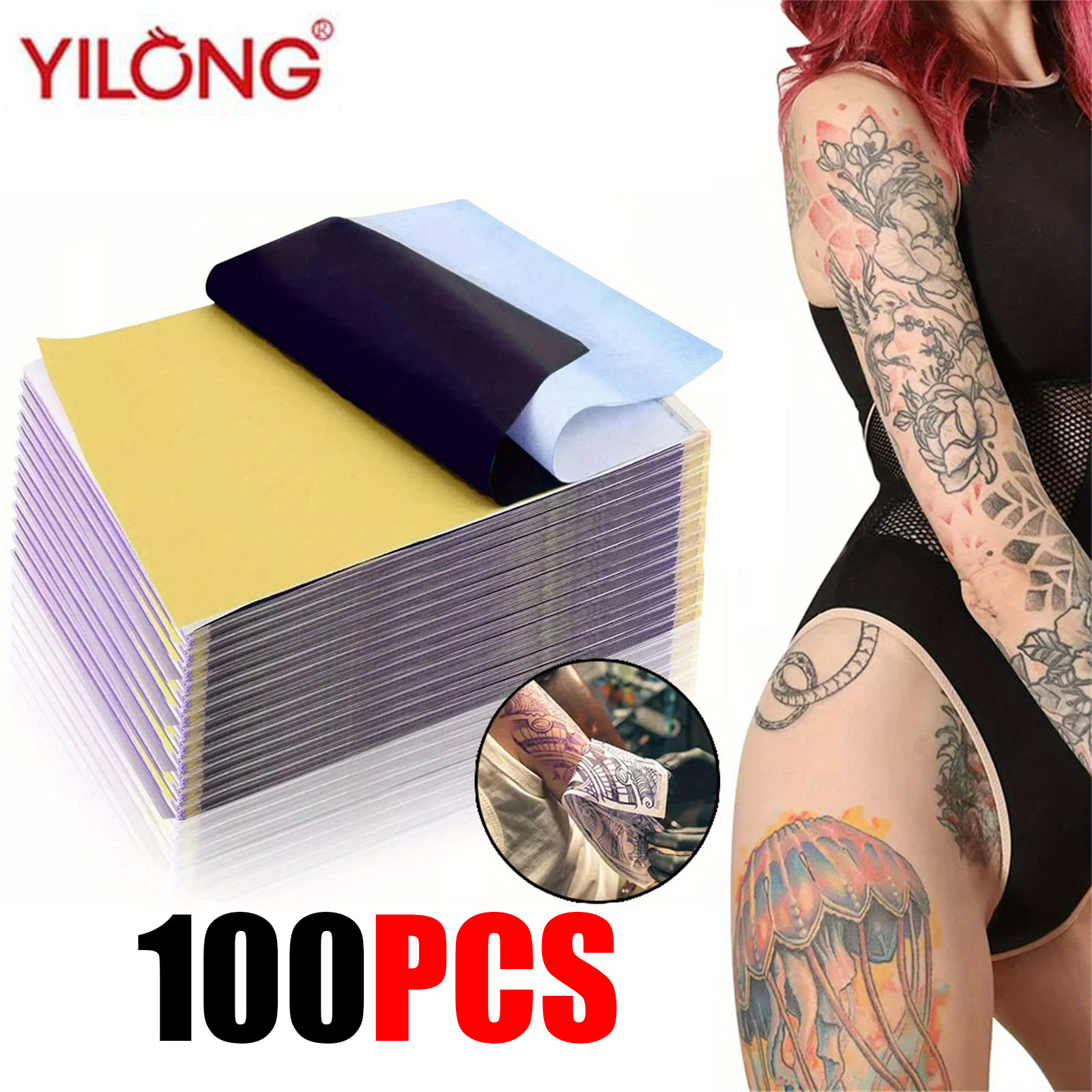 Transfer Paper Carbon - 100 SZT. Profesjonalne papierki do transferu