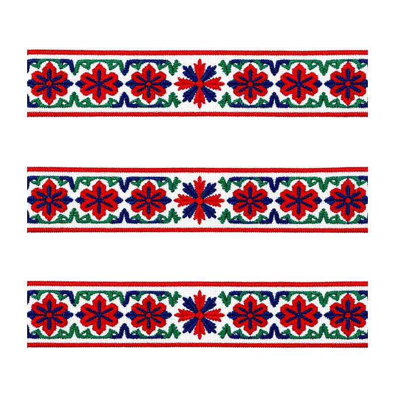Embroidery Patches - Folka termotransferowa HTV z motywem haftu