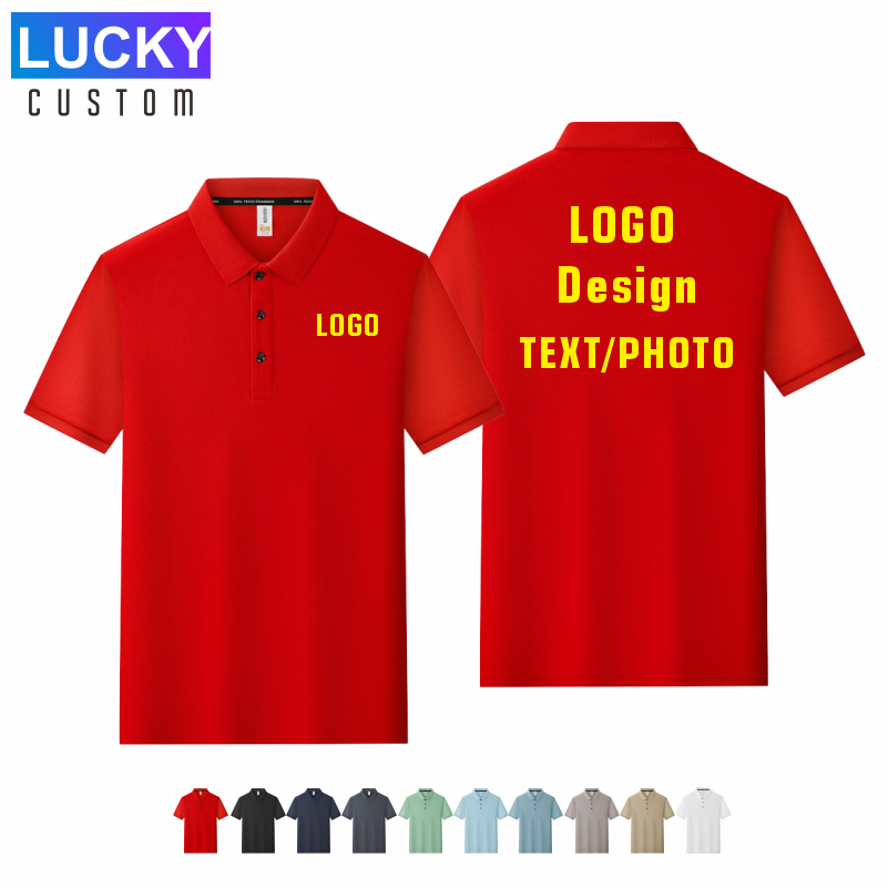 Koszulki polo sportowe z krótk – Embroidery Design Logo recenzja i cena